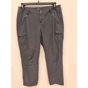 Kuhl Women's‎ Gray Cargo Capris Pants Size 14 Outdoor Hiking Travel
